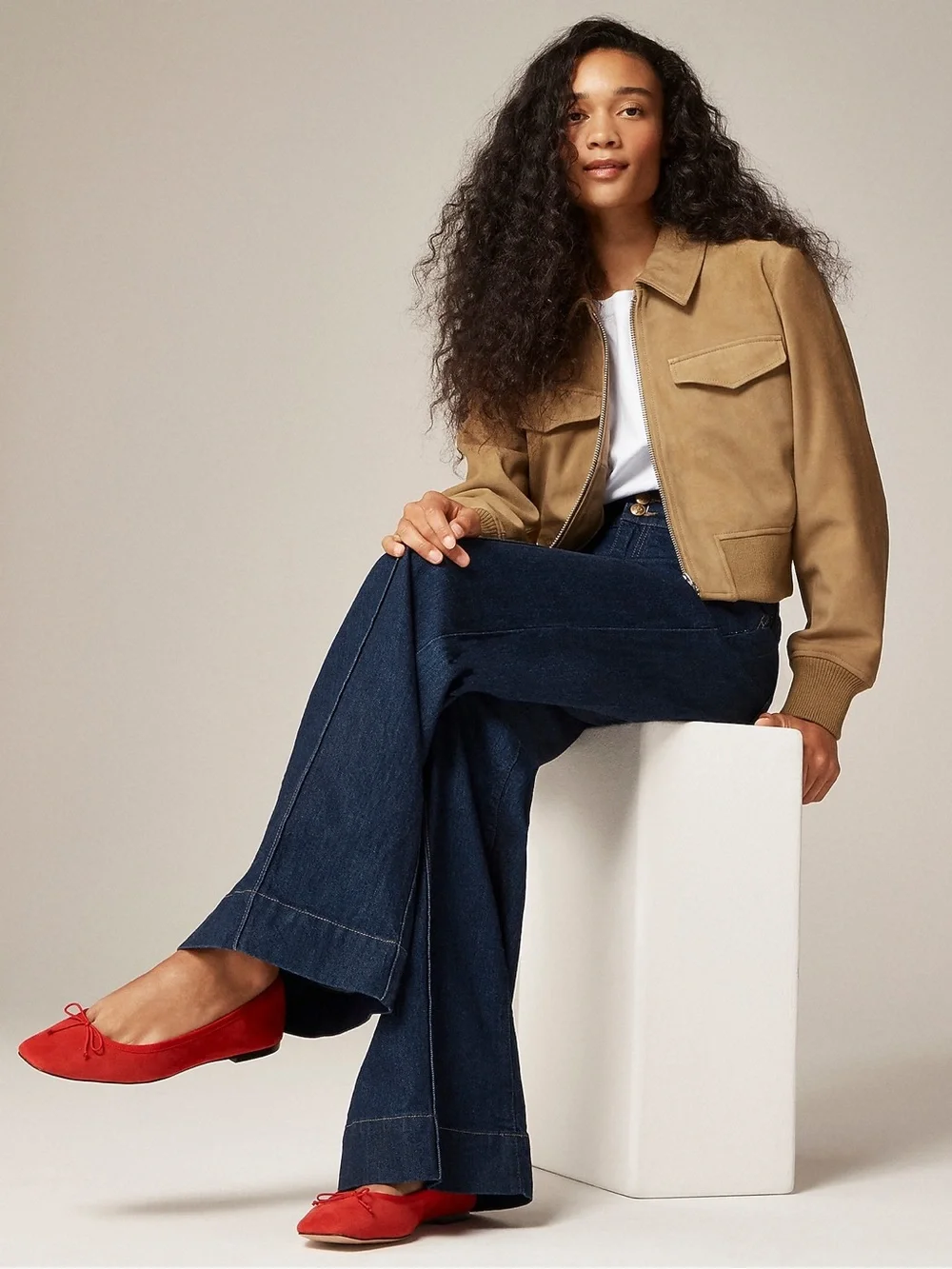 J. Crew suede Quinn Ballet Flats - Picture 3 of 17
